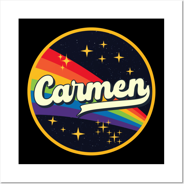 Carmen // Rainbow In Space Vintage Style Wall Art by LMW Art